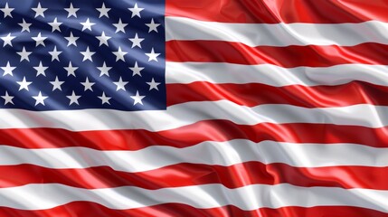 Obraz premium America shaped American Flag with Texture