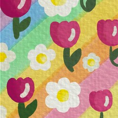 seamless pattern wallpaper flower backdrop
