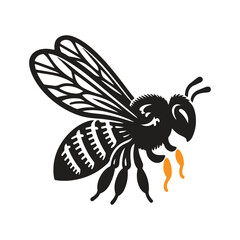 a nice bee vector art design