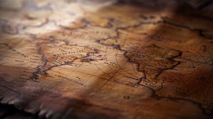 With a vintage sepiatoned allure, this ancient map reveals historic exploration routes, detailed cartography, and geographical regions of antiquity, adding a touch of historical charm