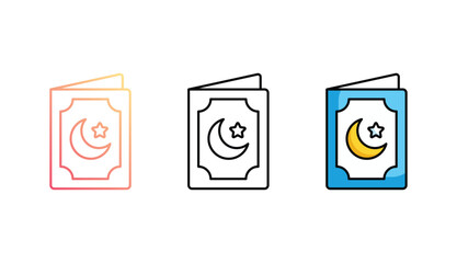 Greeting Card icon design with white background stock illustration