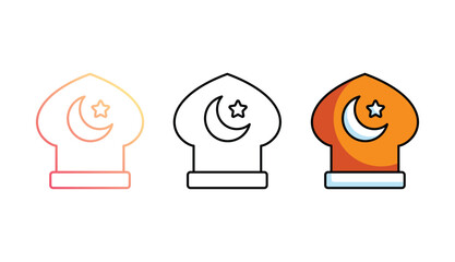 Decoration icon design with white background stock illustration