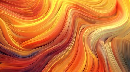 Colorful abstract background with flowing, fiery orange and yellow hues creating swirling patterns and dynamic textures.
