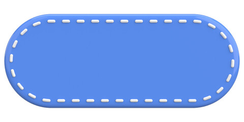 Price tag. Text box. 3D illustration.