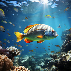 Fototapeta premium fish in the sea