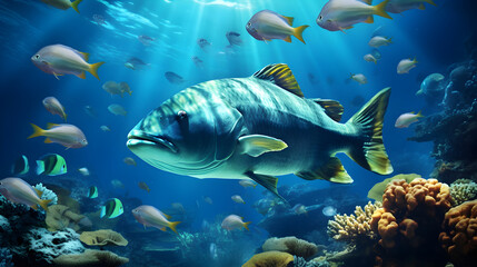 Fototapeta premium fish in the sea