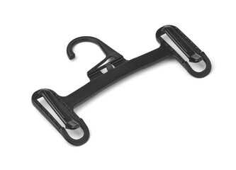 Empty black plastic trouser hanger
