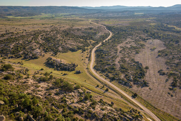 Aerial drone view of the Phrygian Valley