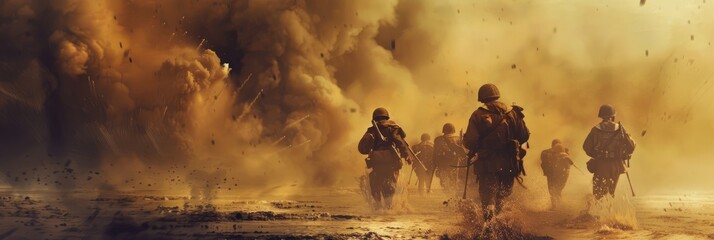 d-day background concept with copy space	