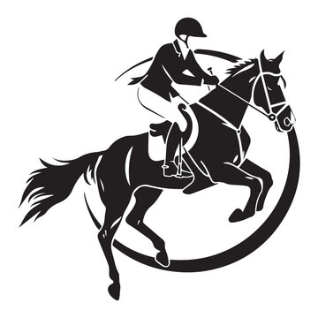 recommend clip art: Flat design cowboy silhouette illustration