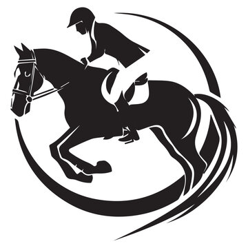 recommend clip art: Flat design cowboy silhouette illustration