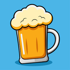 Beer cartoon vector clipart Illustration