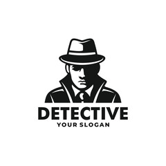 Detective logo vector. EPS 10 editable vector