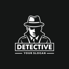 Detective logo vector. EPS 10 editable vector
