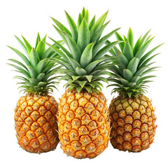 Obraz premium pineapple isolated on transparent background.
