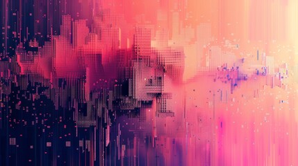Naklejka premium abstract pixel art background 
