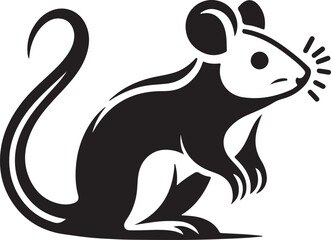 a cute rat vector art design