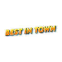 3D Best in town poster art