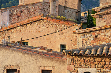 DieTypisch spanische Architektur, Tossa de Mar in Spanien