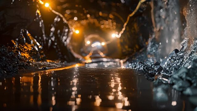 An illustration of a vented coal mine with ane capture technology in place to reduce emissions and promote safety.