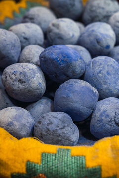 Fresh blueberries in market display from Oman trip