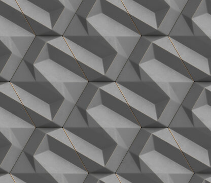 Abstract gray geometric pattern with subtle highlights