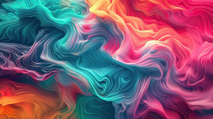 Obraz premium Dynamic color texture pattern background, AI generative