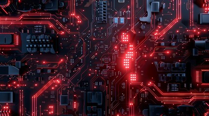 Obraz premium Abstract computer circuit board background