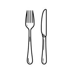 fork and knife linearr