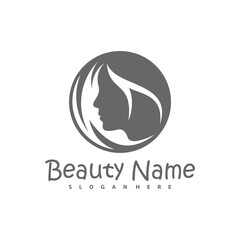 Vector logo design for beauty salon, hair salon, cosmetic