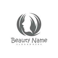 Vector logo design for beauty salon, hair salon, cosmetic