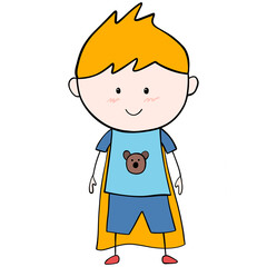 Fun kid holiday happiness characters cartoon hand draw stick 