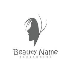 Vector logo design for beauty salon, hair salon, cosmetic