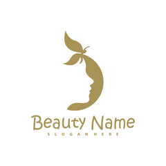 Vector logo design for beauty salon with Butterfly, hair salon, cosmetic