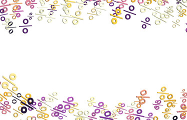 percent shopping digital in 3d. background