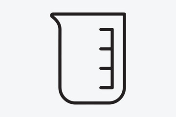 Scientists' test vessels icon vector and illustration art