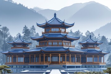 Fototapeta premium A traditional Chinese pagoda
