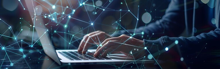 Data science business intelligence laptop and technology