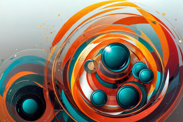 abstract background with circles