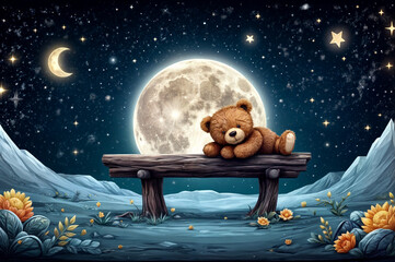 bear on the moon