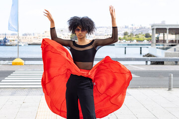 Expression of Non-Binary Identity with Vibrant Style