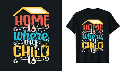 Best Selling Family and kids Typography t-shirt design