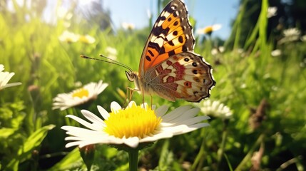 Obraz premium butterfly on a flower