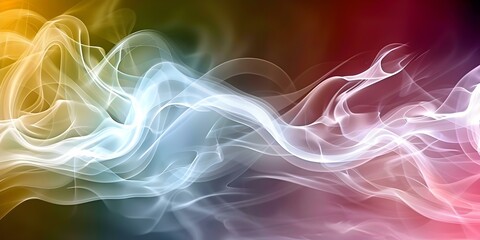 Fototapeta premium Flowing White Abstract Design Resembling Air Purifier or Humidifier. Concept Abstract Art, Flowing Design, White Color, Air Purifier, Humidifier