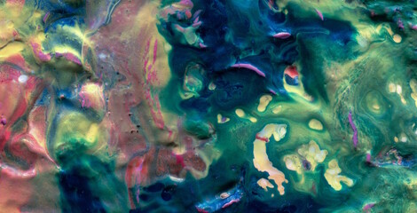 Ink Symphony: Embracing the Mystical Aura of Liquid Art in Oil
