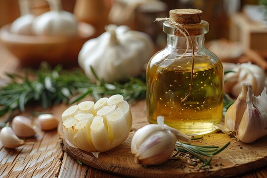 Fresh garlic and garlic oil