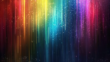 Background abstract particle light energy neon rainbow Technology digital wallpaper AI generated image
