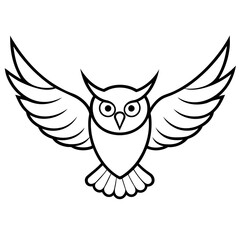 owl with wings