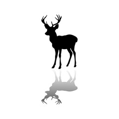 deer silhouette vector