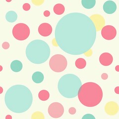 Seamless Pattern, light Polka Dots on light Background, Print for Textile, Paper